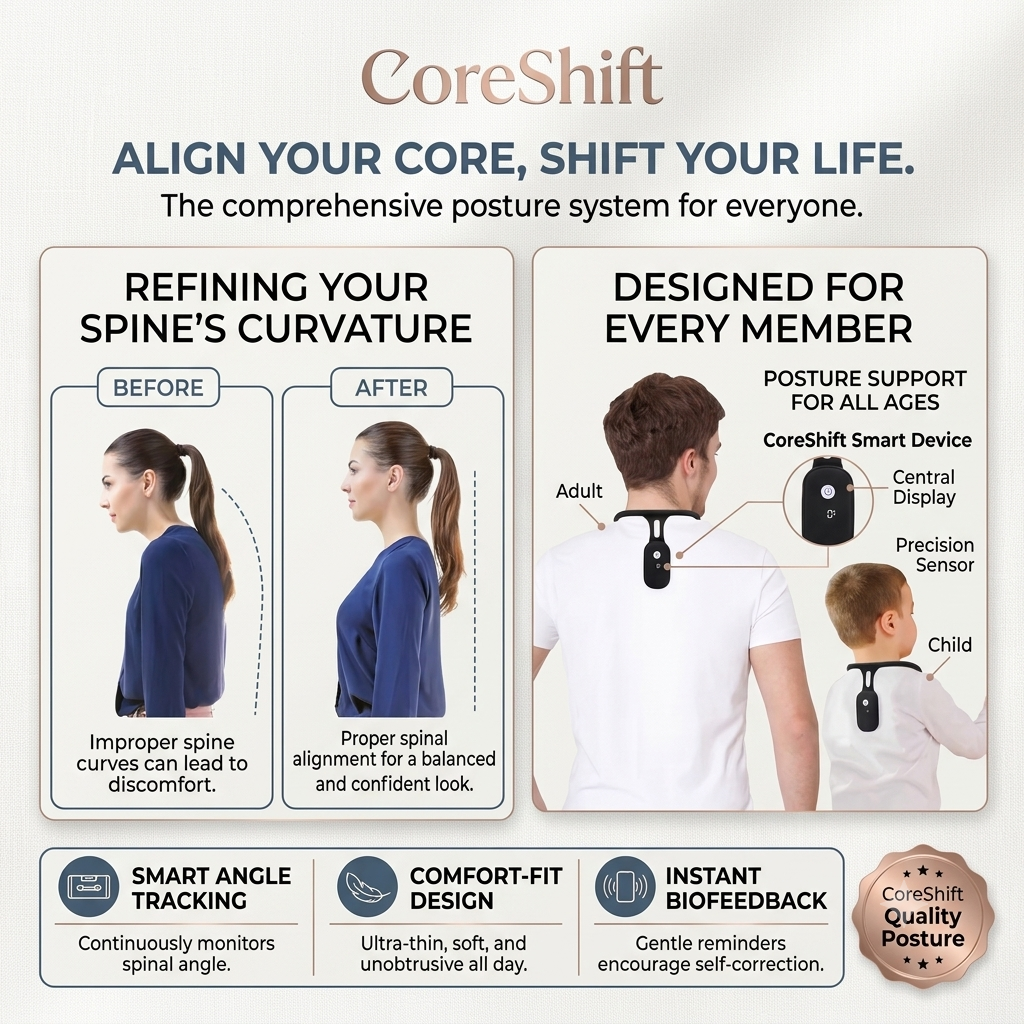 Smart Posture Corrector Pro — Family Bundle